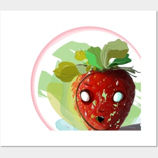 A FRESH BEAUTIFUL STRAWBERRY Posters and Art